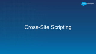 Cross-Site Scripting
 