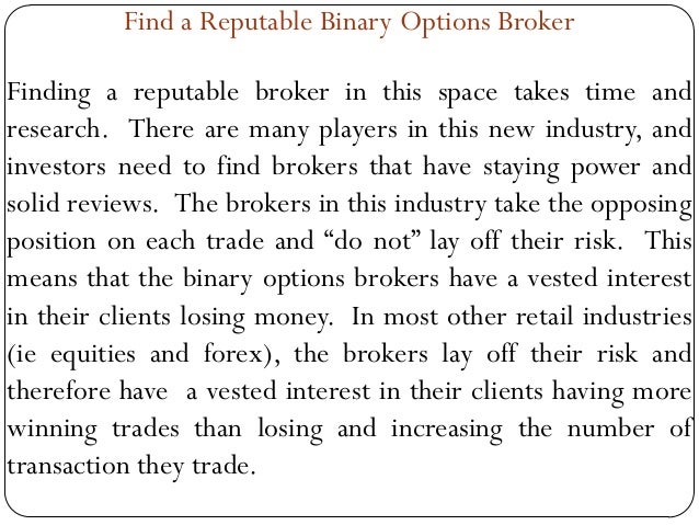 Tips for successful binary options trading