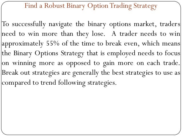 Binary options success