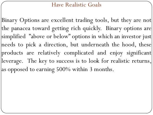 A complete binary options guide to successful trading