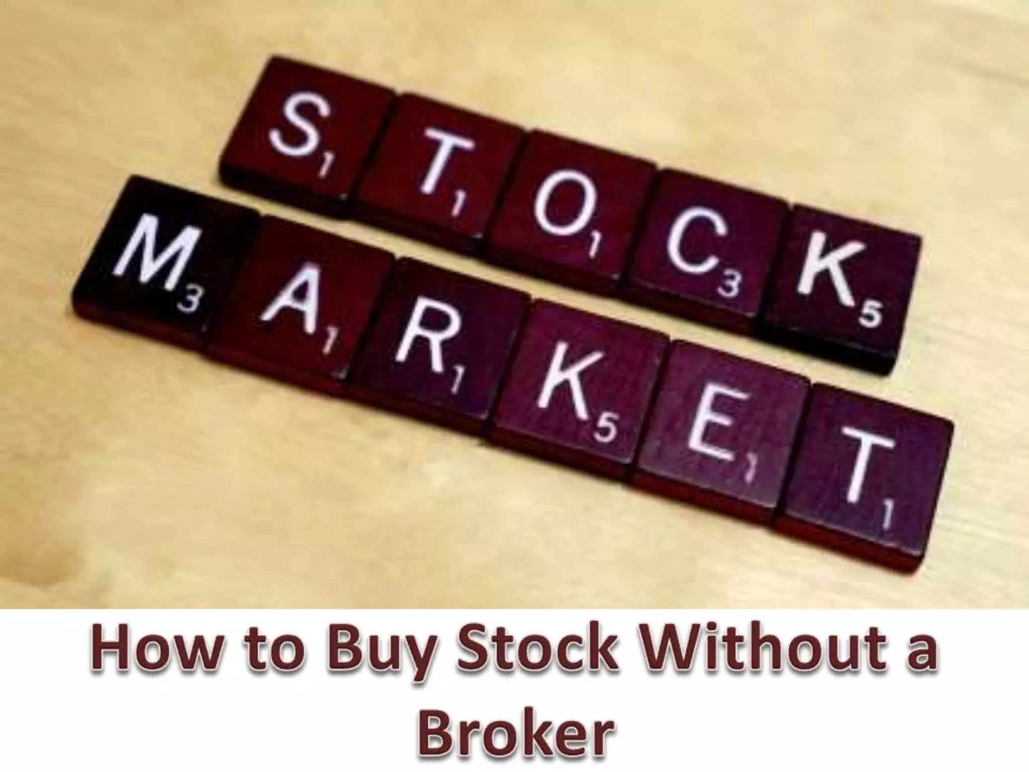 Secured Options - How to Buy Stock Without a Broker | PPT