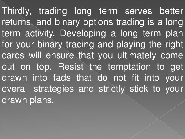Cara sukses trading binary option