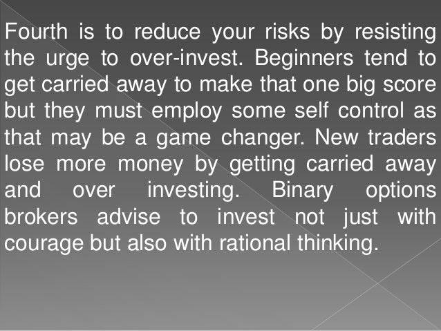 Trade options tips