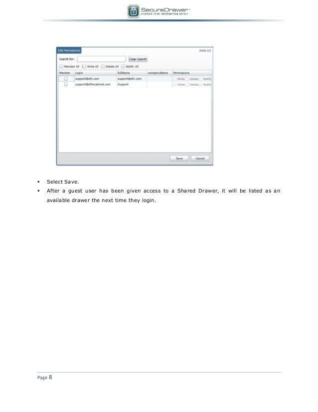 Secure Drawer User Manual