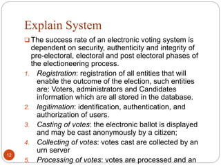 Secure e voting system | PPTX