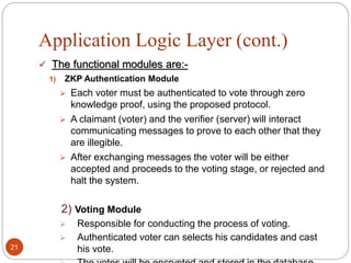 Secure e voting system | PPTX