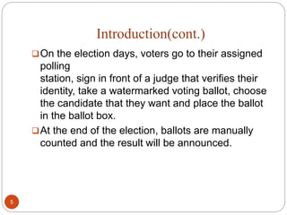 Secure e voting system | PPTX