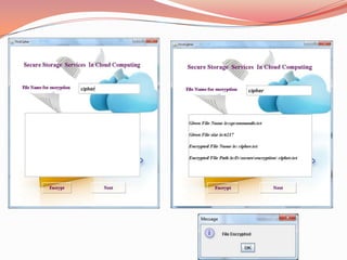 Secure erasure code based cloud storage system with secure data ...