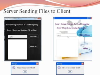 Secure erasure code based cloud storage system with secure data ...