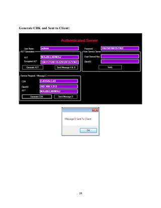 24
Generate CDK and Sent to Client:
 