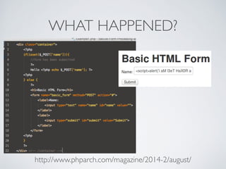 WHAT HAPPENED?
http://www.phparch.com/magazine/2014-2/august/
 
