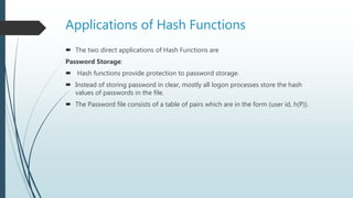 Secure hash function | PPTX