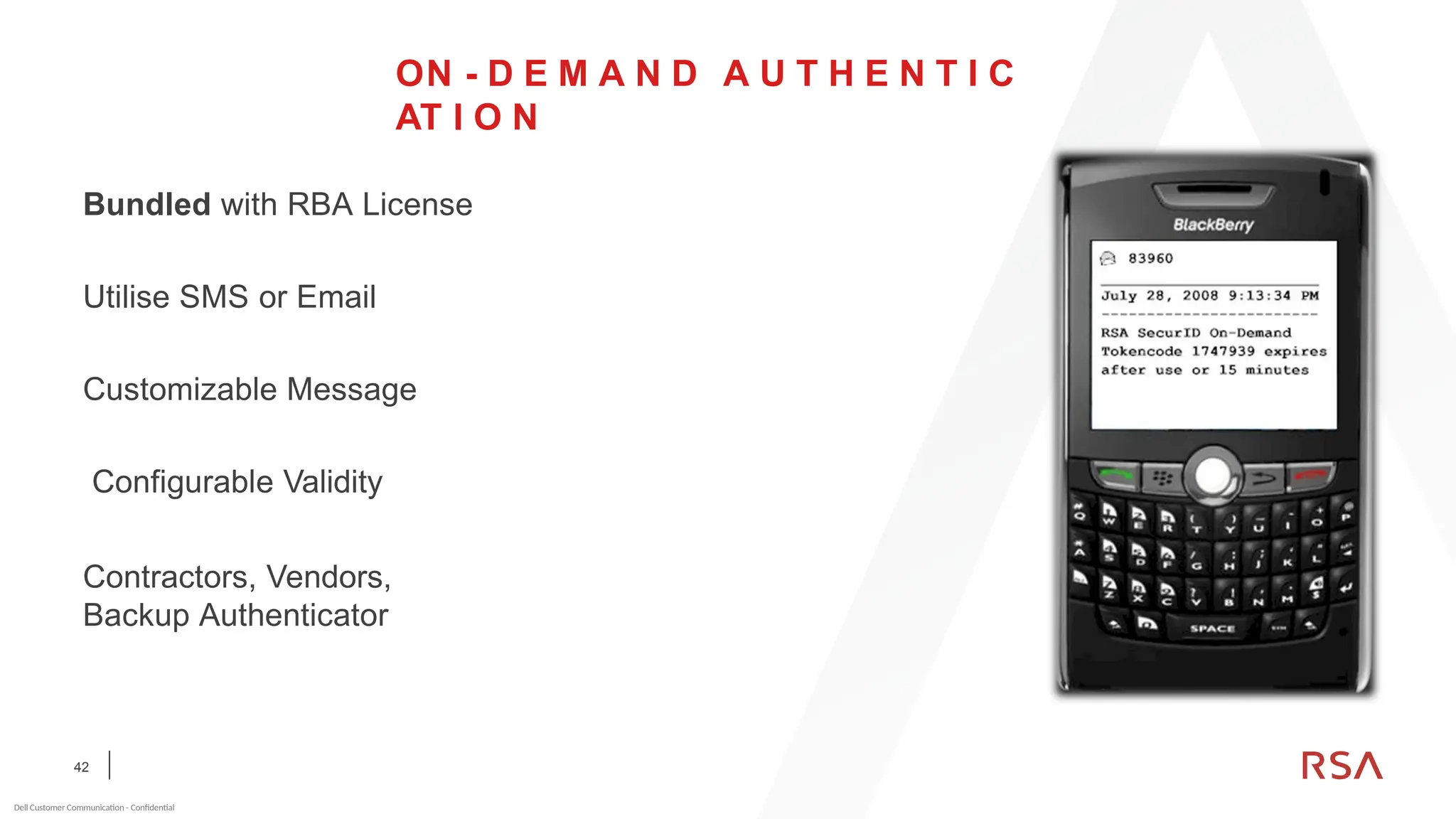 SecureID RSA, Multifactor Authentication | PPT