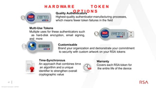 SecureID RSA, Multifactor Authentication | PPTX