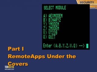 Part I RemoteApps Under the Covers 