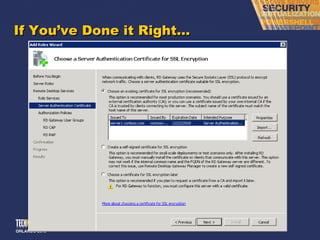 If You ’ve Done it Right… 