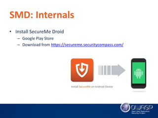 'SecureMe - Droid' Android Security Application by Vishal Asthana