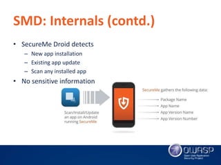 'SecureMe - Droid' Android Security Application by Vishal Asthana