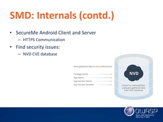 'SecureMe - Droid' Android Security Application by Vishal Asthana