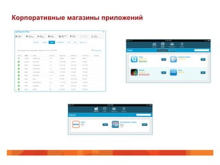 Корпоративные магазины приложений 
 
