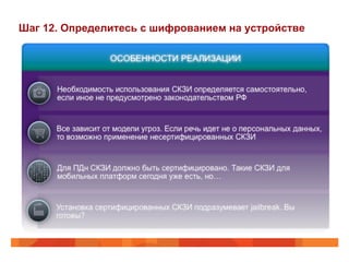 Шаг 12. Определитесь с шифрованием на устройстве 
 