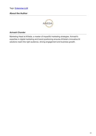 Enterprise LLM Architecture and Components: A Practical Guide for ...