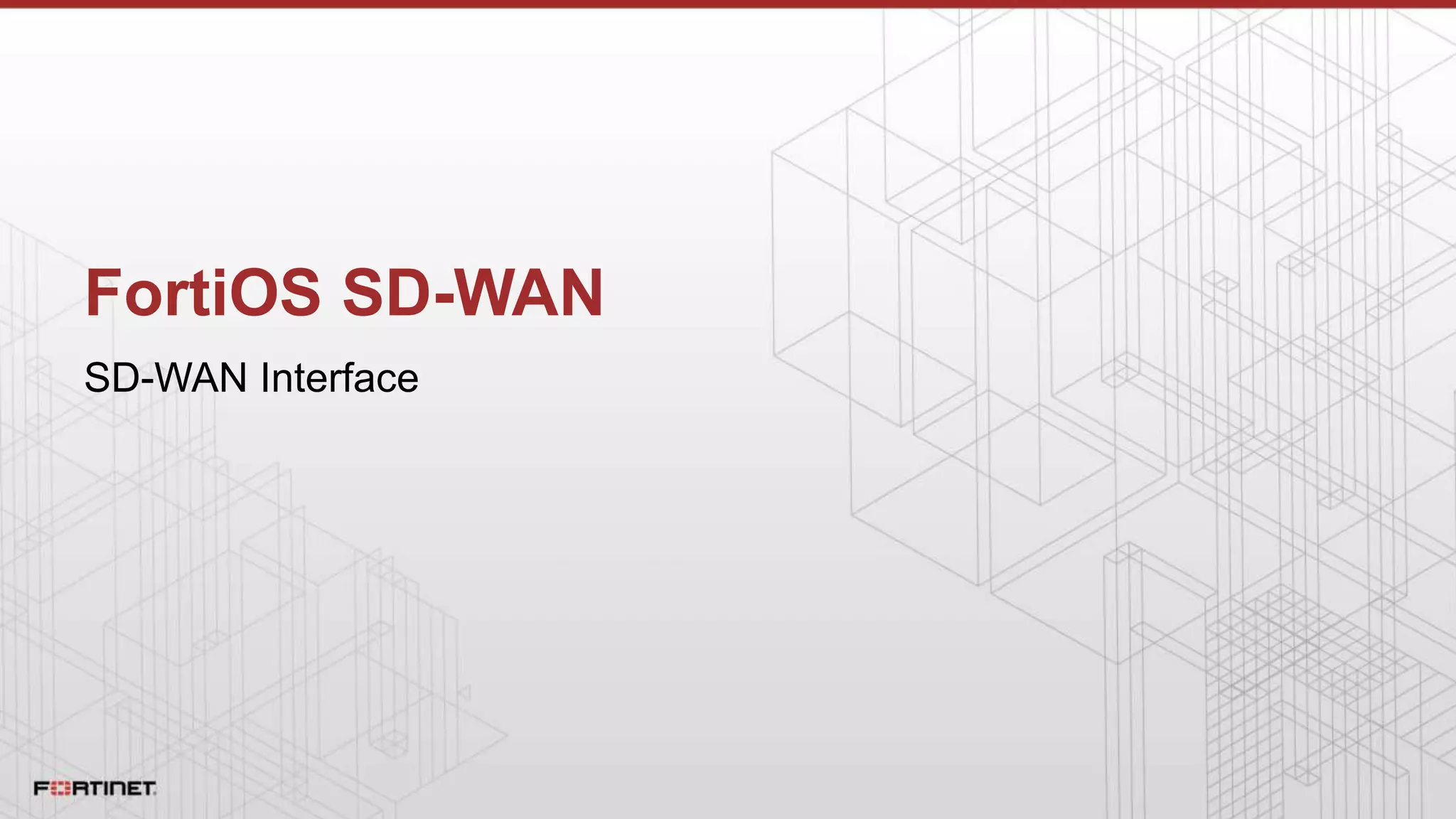 FortiOS SD-WAN
SD-WAN Interface
 
