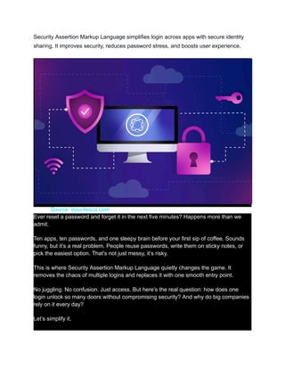 Secures Digital Identity Fast With Security Assertion Markup Language.pdf