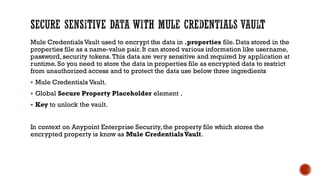 Secure Sensitive Data With Mule Credentials Vault | PDF
