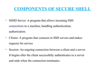 Secure shell ppt | PPT