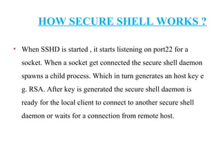 Secure Shell Enterprise Secure shell ppt | PPT