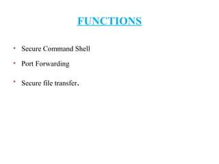 Command Line Interface Secure Shell Secure shell ppt | PPT