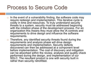 Secure Software Development Life Cycle | PPTX