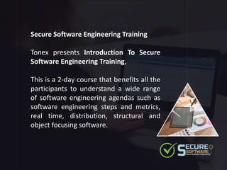Software engineering, Secure software engineering training | PPT