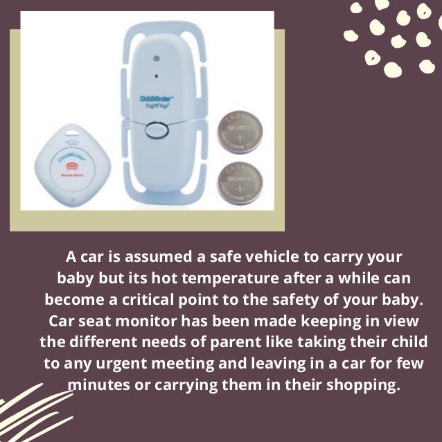 Baby car seat safety alarm feel the peace of mind now
