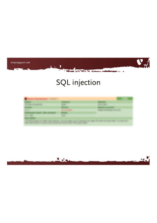 SQL injection