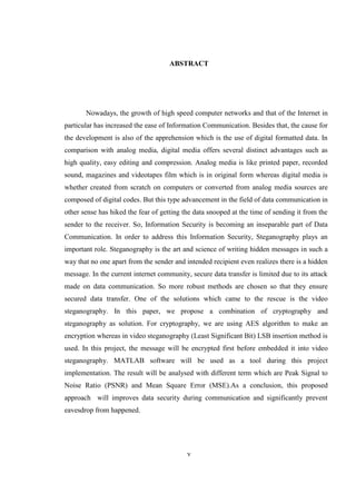Secure video transmission using steganography and cryptography | PDF