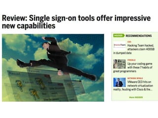 Picking the right Single Sign On Tool to protect your network