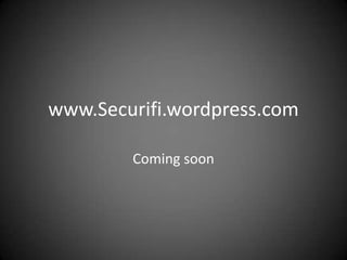 Securing WiFiEmail/Internet BankingSecurifiISPAttackAttackAttack