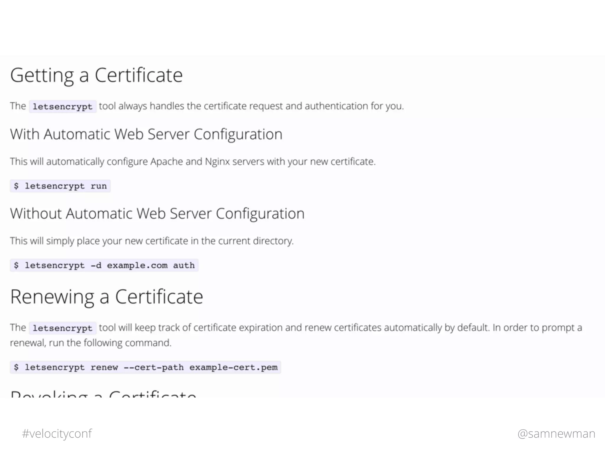 @samnewman#velocityconf
 