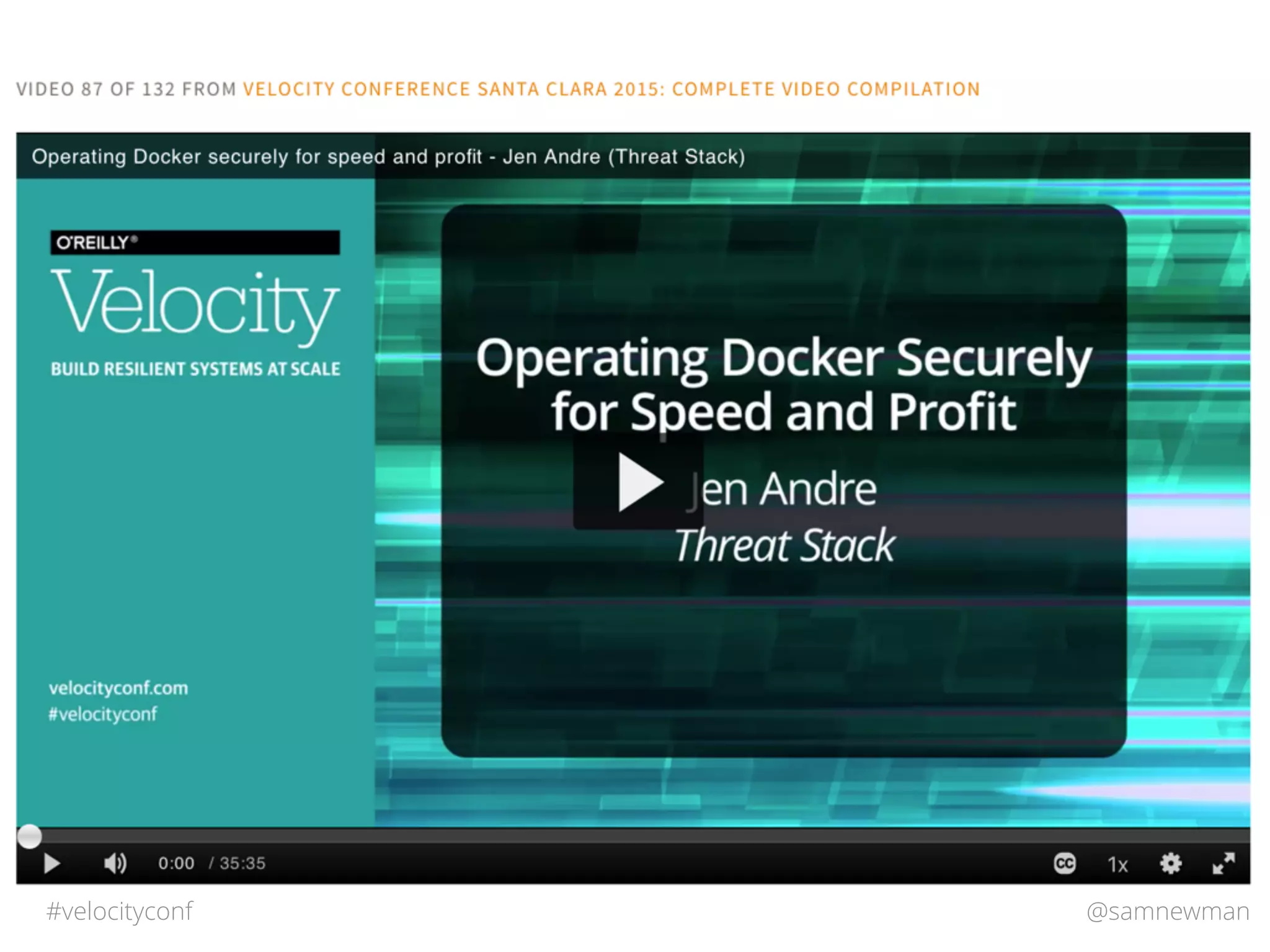 @samnewman#velocityconf
 