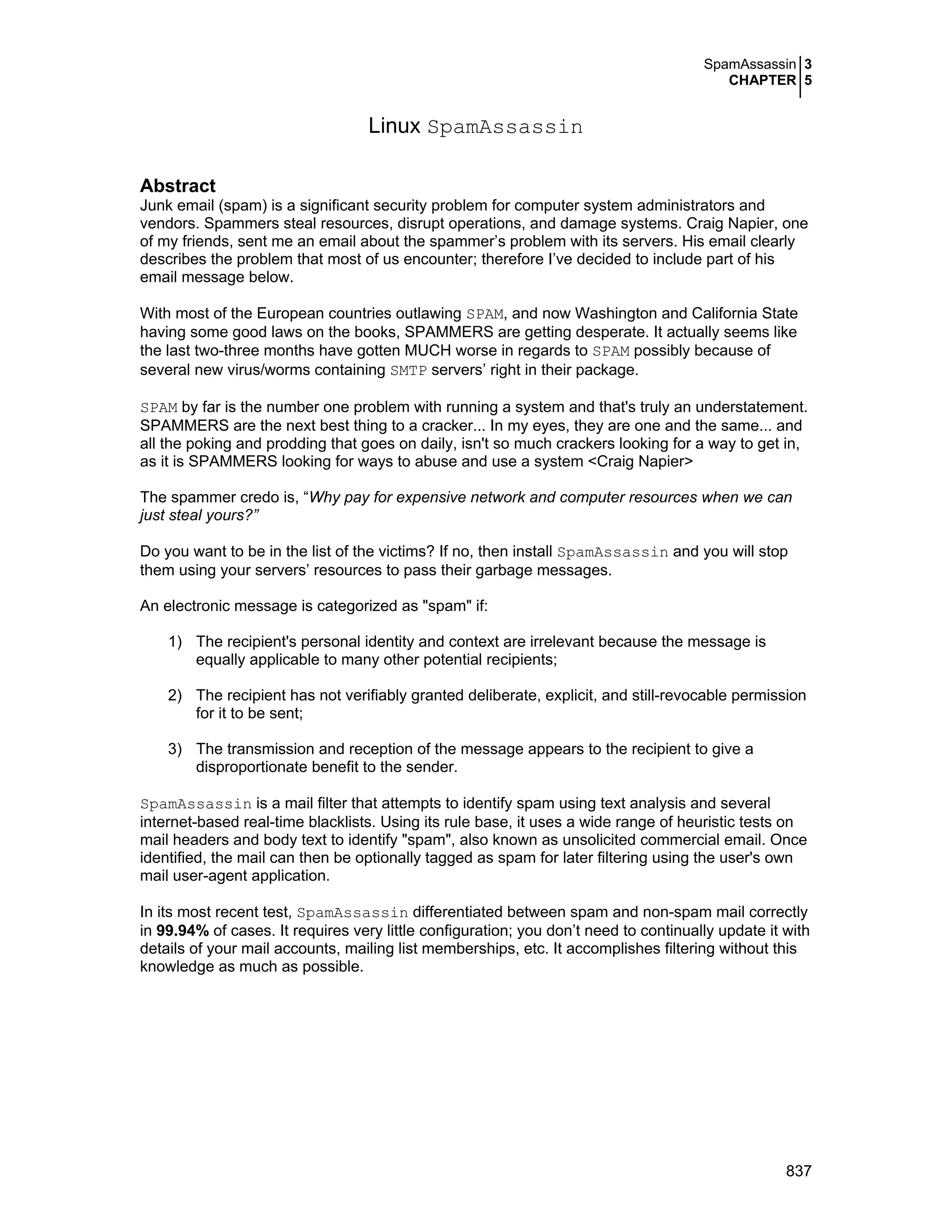 Securing optimizing linux. the hacking solution