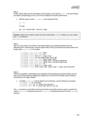 Securing optimizing linux. the hacking solution