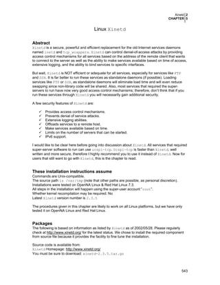 Securing optimizing linux. the hacking solution