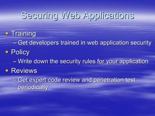 Securing Web Services