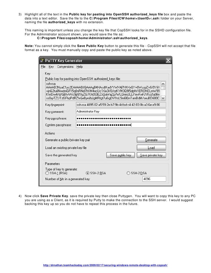 4096 key openssh generate Windows With Remote Desktop Securing Copssh 4096 key openssh generate Windows With Remote Desktop Securing Copssh
