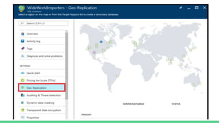 Securing and maintaining azure sql | PPT