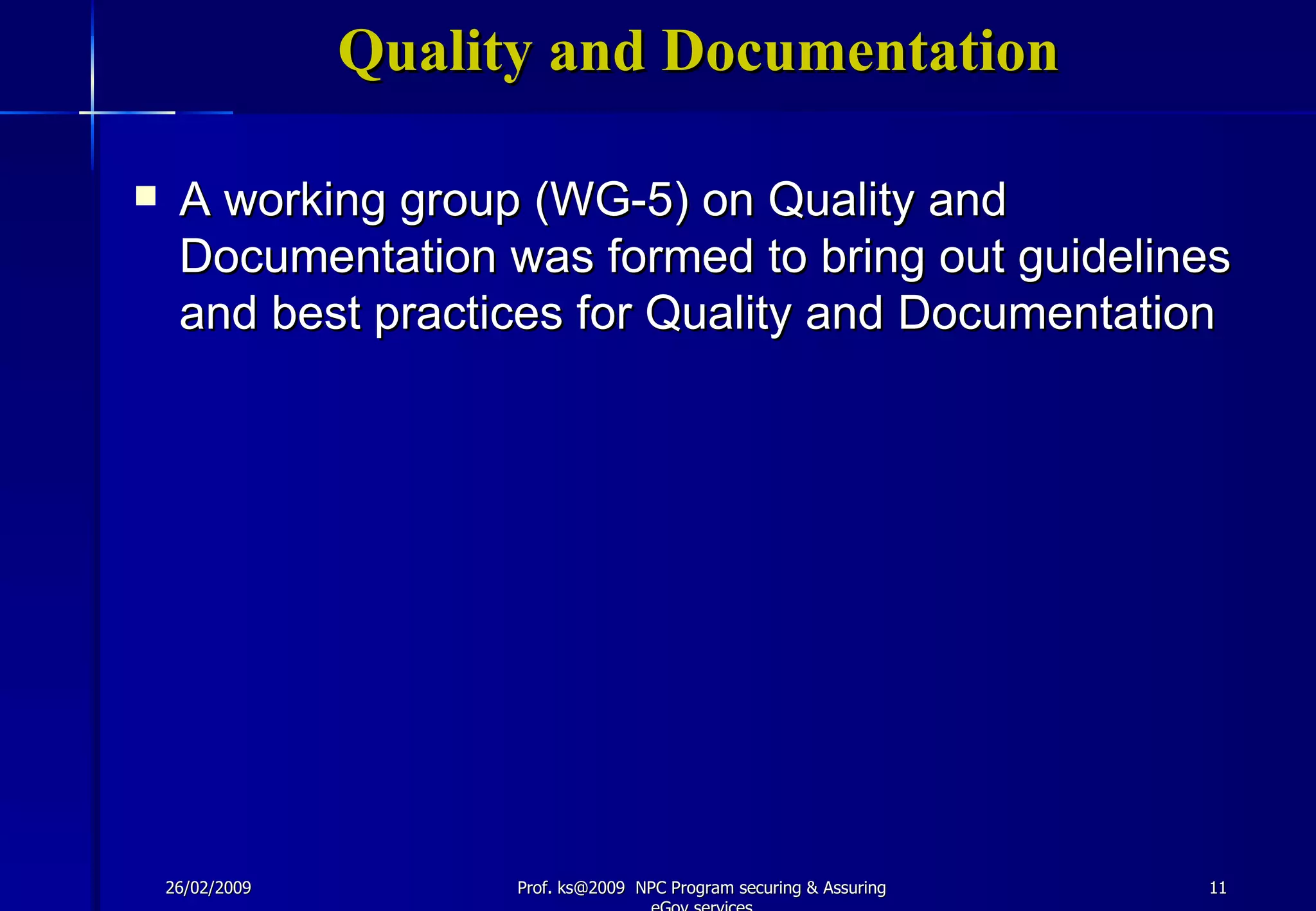 Securing & Asuring E Governance Services