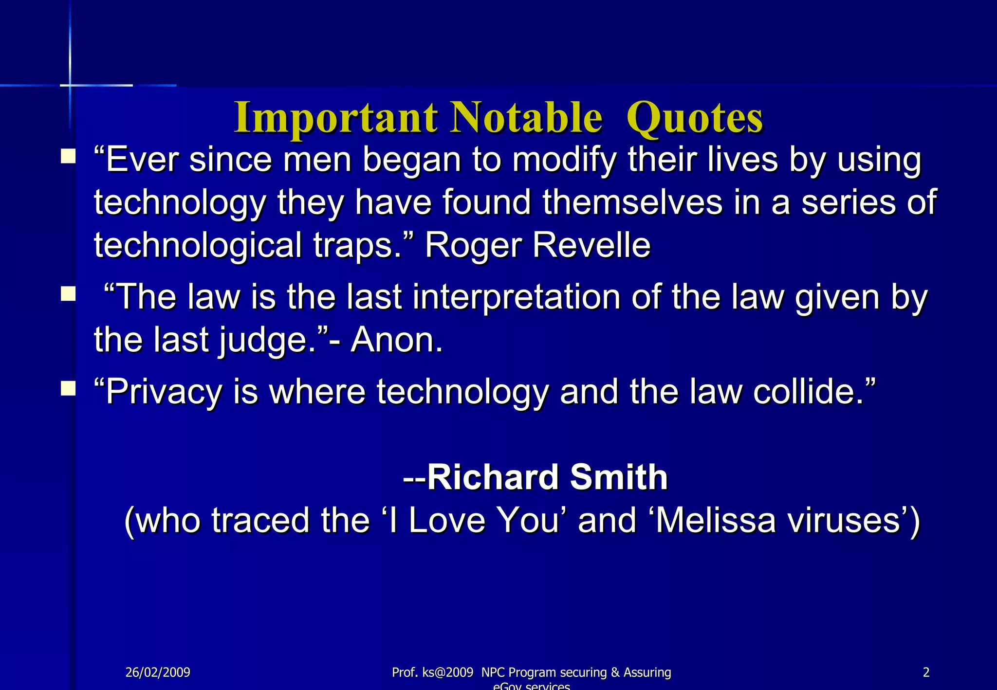 Securing & Asuring E Governance Services