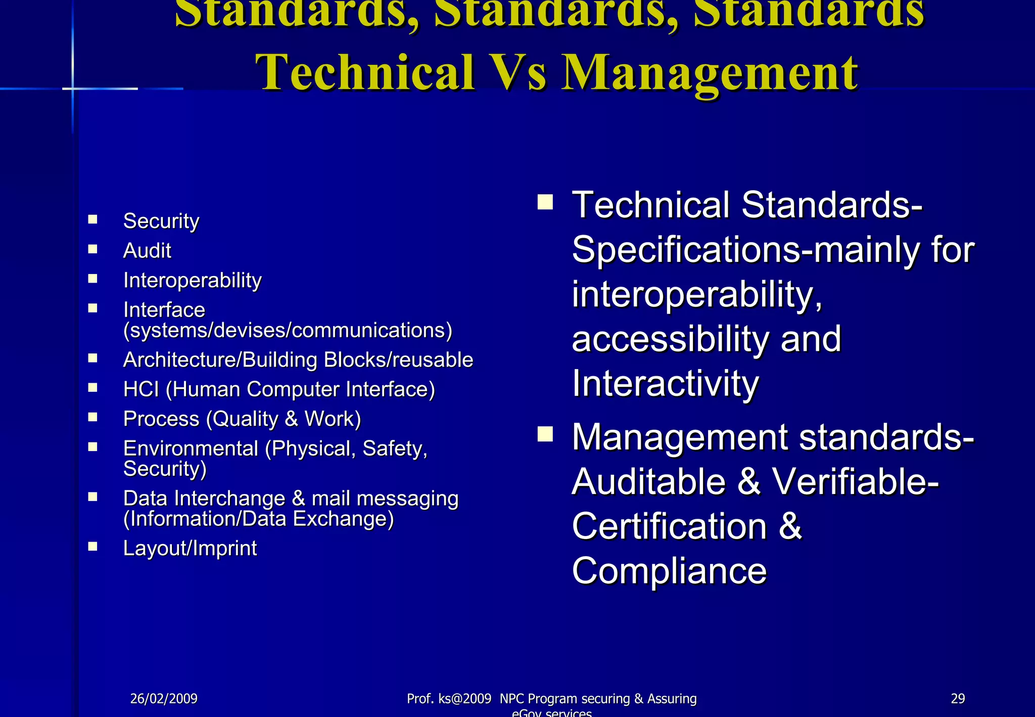 Securing & Asuring E Governance Services